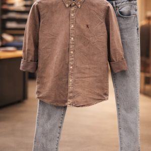 Men’s Casual Shirt & Denim Jeans Combo – Smart Everyday Outfit