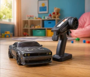 Premium RC Drift Car – Matte Black Muscle Street Edition